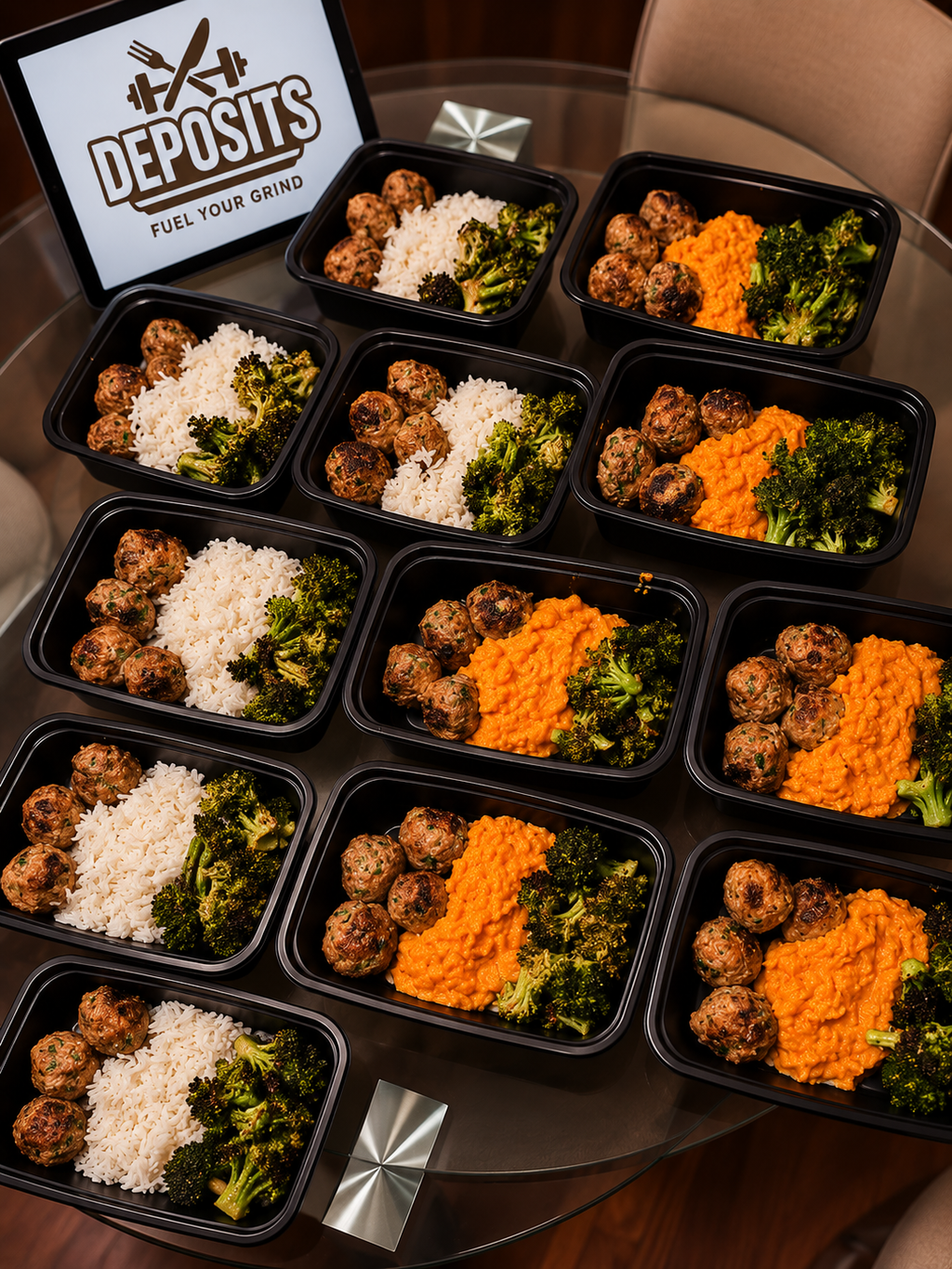 Turkey Meatball Power Ups (Rice or Mashed Sweet Potatoes)